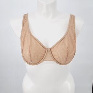 Thirdlove Unlined‎ Modern Mesh Scoop Bra Tan Size 42B